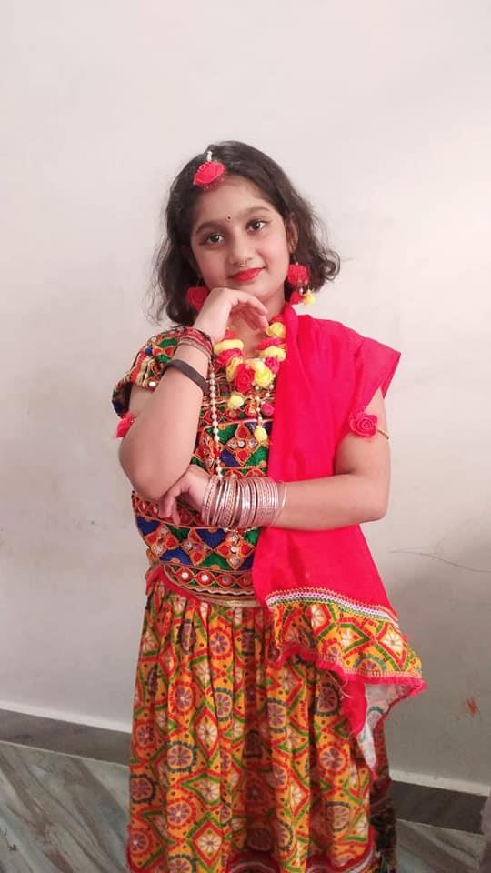 Little Vishwa Bharatiyans dressed up as Radha/ Krishna on Janamashtmi