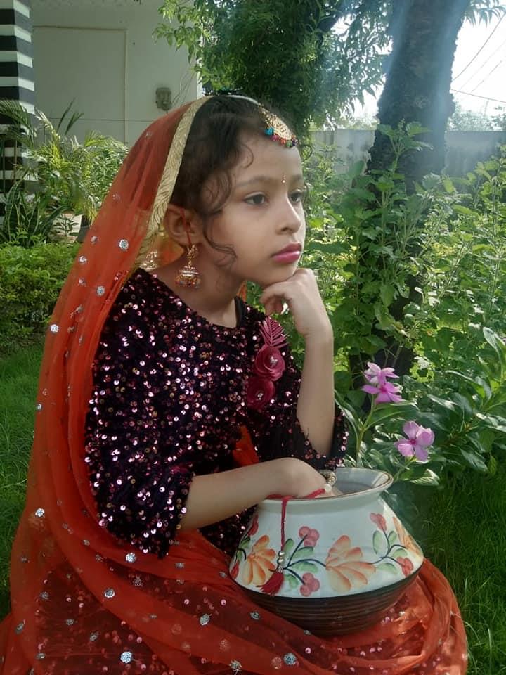 Little Vishwa Bharatiyans dressed up as Radha/ Krishna on Janamashtmi