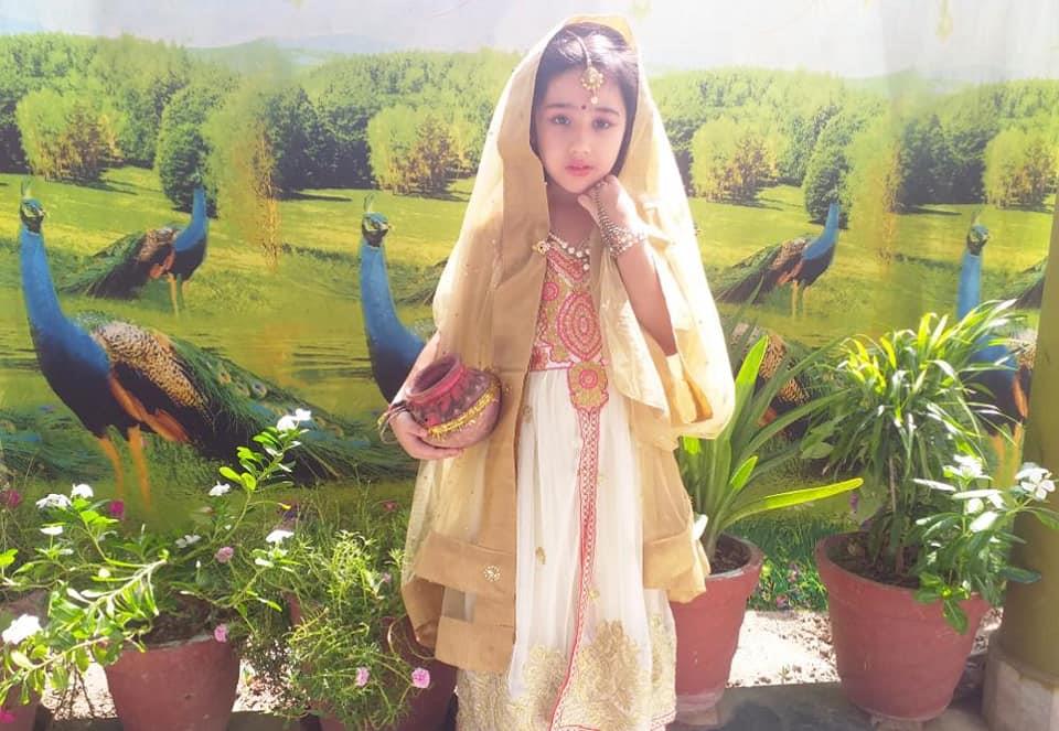 Little Vishwa Bharatiyans dressed up as Radha/ Krishna on Janamashtmi